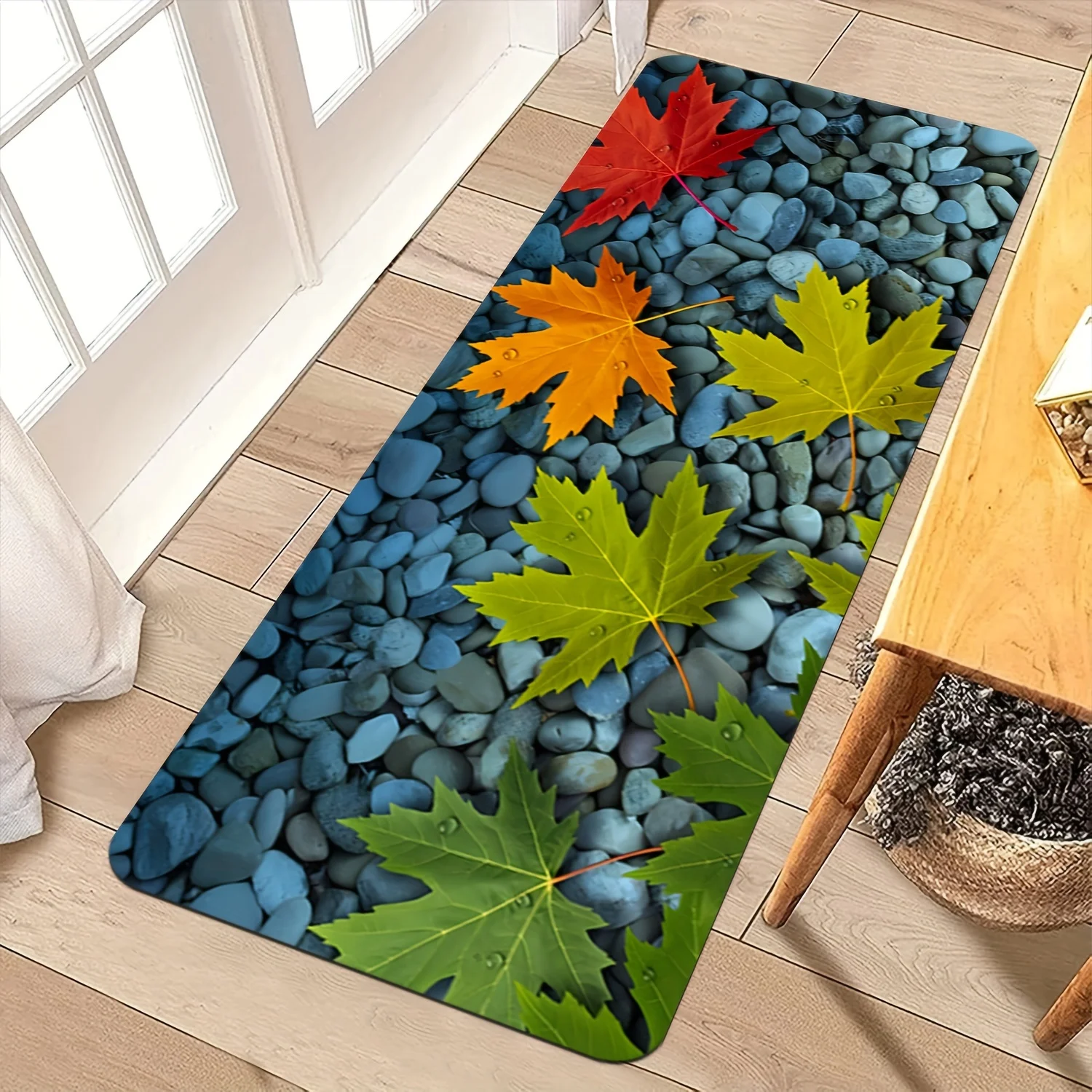 Wholesale Commercial Printing - Autumn Maple Leaf Cobblestone Print Kitchen