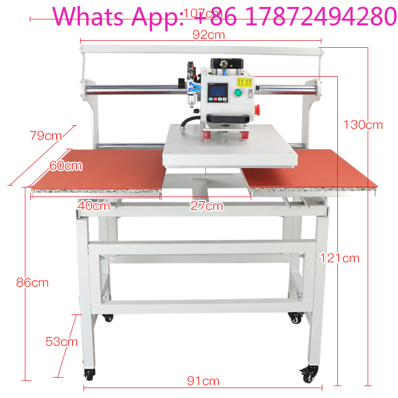Dual Electric Slide Hot Stampi - Commercial Shirt Printing Machine recension och pris