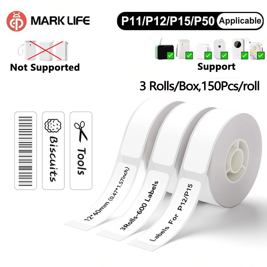 Marklife 3Rolls Labels P15 The - Commercial Shirt Printing Machine recension och pris